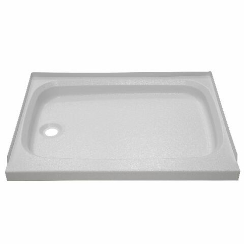Lippert Components Replacement Shower Pan with Left Drain, Scratch-Resistant ABS Acrylic Compatible with RVs, Travel Trailers, 5th Wheels and Motorhomes – 210369,White, 24 Inch x 32 Inch