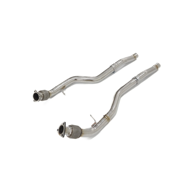2019+ Audi S6/S7 Front Resonator Delete Pipes | C8 S6/S7