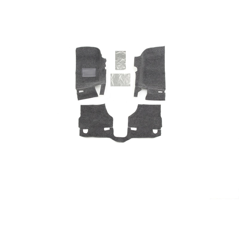 JEEP BEDRUG 07-10 JEEP JK 2DR FRONT 3PC FLOOR KIT (INCLUDES HEAT SHIELDS) BRJK07F2 BedRug