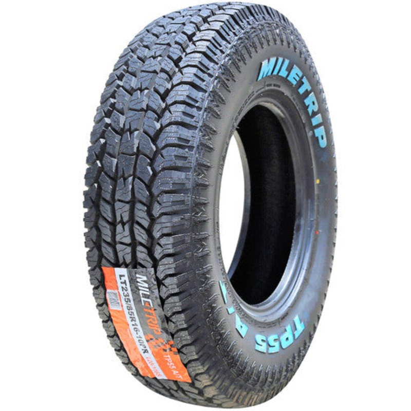 SET OF 4 MILETRIP TP55 A/T LT245/75R16 120/116S, E (10 Ply) Light Truck Tires