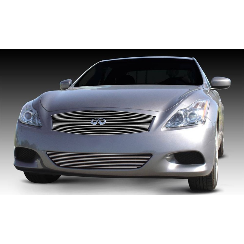 T-REX Grilles 20810 Polished Aluminum Horizontal Grille Fits 2008-2014 Infiniti G-37 Coupe