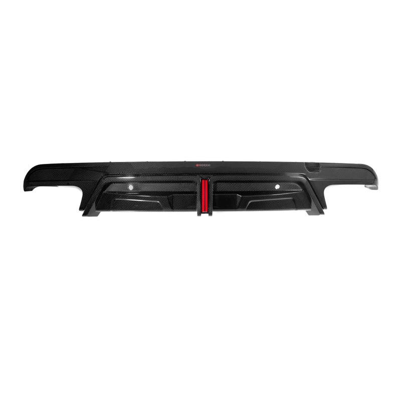2019+ BMW X5M/X6M Carbon Fiber Rear Diffuser with Brake Light | F95/F96