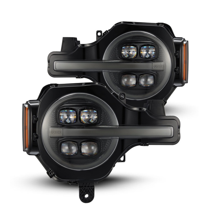 ALPHAREX 2021-2024 Ford Bronco NOVA-Series LED Projector Headlights Alpha-Black