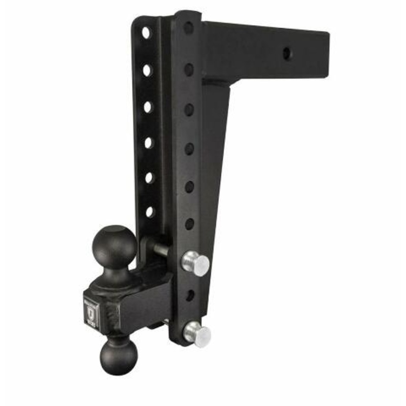 BulletProof Hitches – 3.0″ Adjustable Heavy Duty Trailer Hitch (22,000 lb. Rating) – 12″ Drop/Rise Trailer Hitch with 2″ & 2-5/16″ Dual Ball – Powder Coat, Solid Steel, Corrosion-Resistant