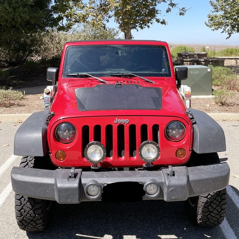 LENSUN 2007-2018 JEEP Wrangler JK 105W Hood/Bonnet Flexible Solar Panel
