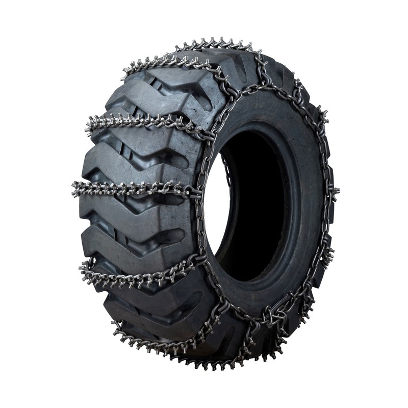 13.00-24 Quality Chain Nordic Studded 4 Links Loader-Grader Studded Link Alloy – 1 Pair