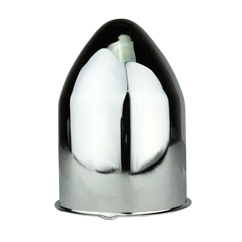 Chrome Push Through Bullet Center Cap 3.30  Center Bore Auto Trailer Wheel Rims