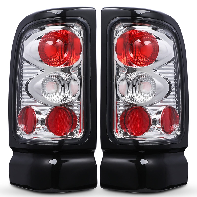 For 1994-2002 Dodge Ram 1500 2500 3500 Tail Light – Chrome/Clear