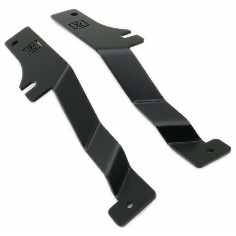 ZROADZ Ditch Hood Hinge LED Mounting Bracket – Compatible w/ 2017-2021 Ford F150 Raptor – to Mount (2) 3 Inch LED Pod Lights – Mild Steel Gloss Black – Bolt-On Easy Installation – PN #Z365701