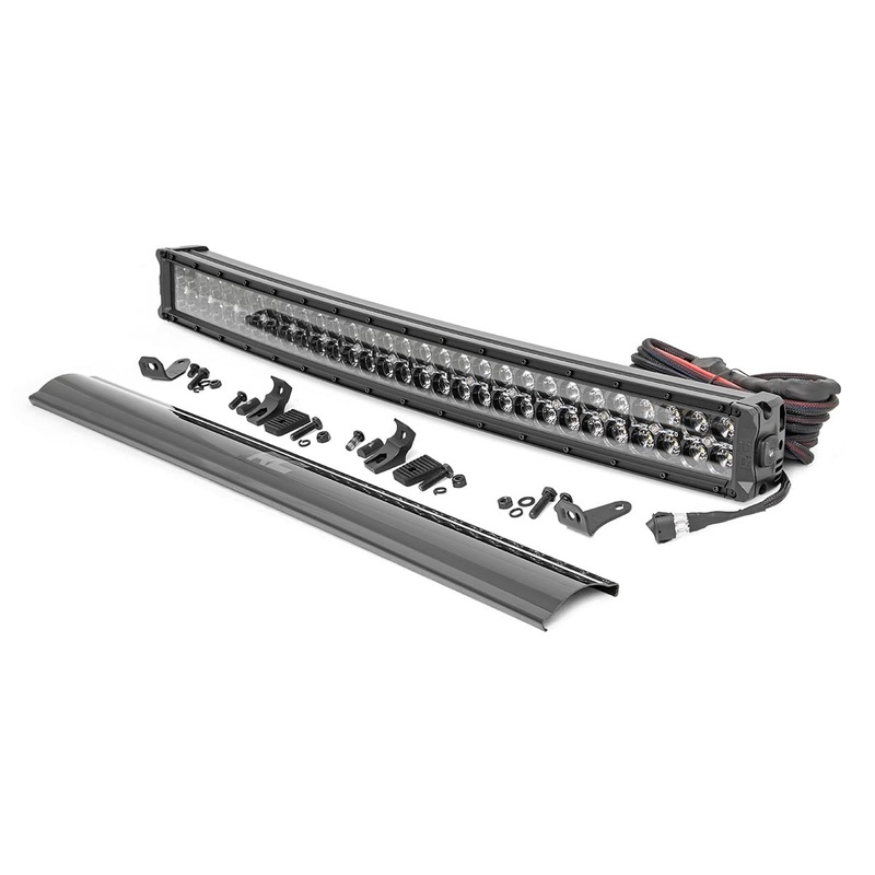 30 Inch Black Series LED Light Bar | Curved | Dual Row | Amber DRL