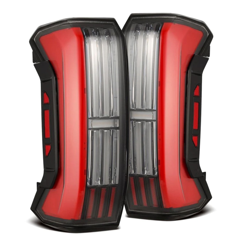 ALPHAREX 2022-2024 Toyota Tundra NOVA-Series Prismatic LED Tail Lights Black Red