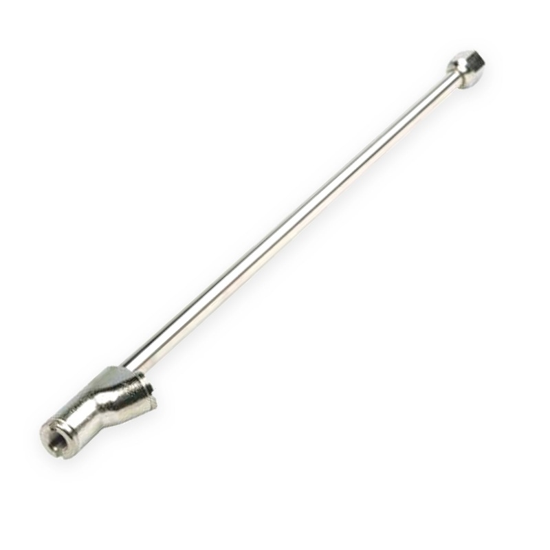 Haltec CH-333-LO Chrome 14 Inch Dual Foot Lock On Air Chuck 1/4 NPT Reverse Angle – Closed Flow