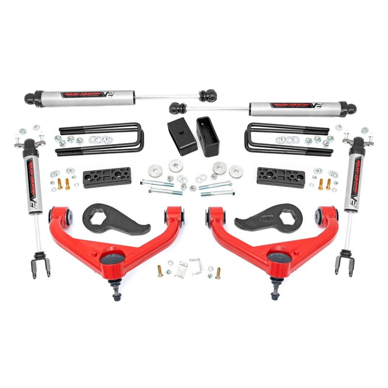 Rough Country 3 Inch Lift Kit UCAs V2 Fits Chevrolet/GMC 3500 2/4WD 2020-2024