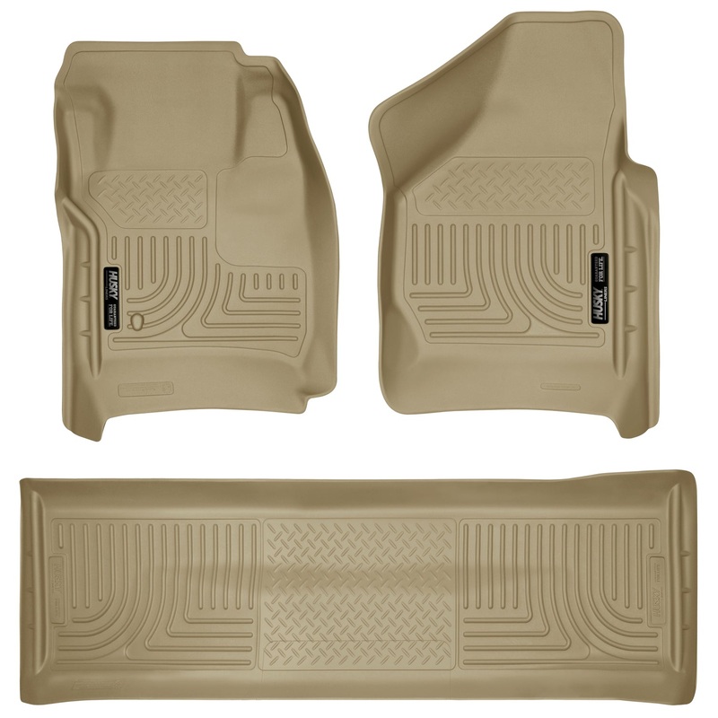 Front & 2nd Seat Floor Liners (Footwell Coverage) 98383 Husky
