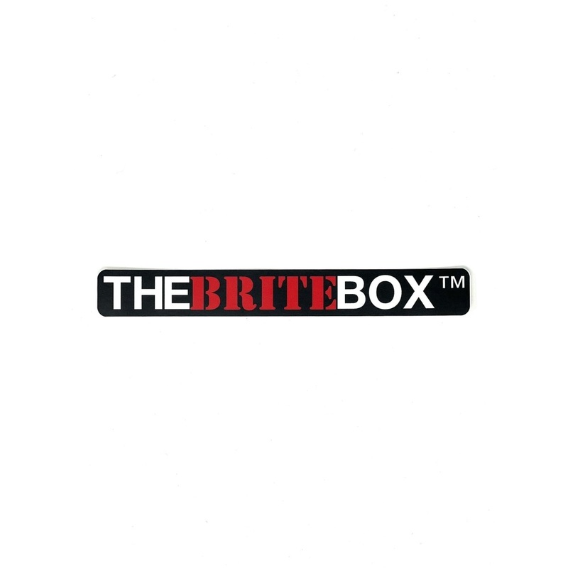 The Brite Box Black Sticker