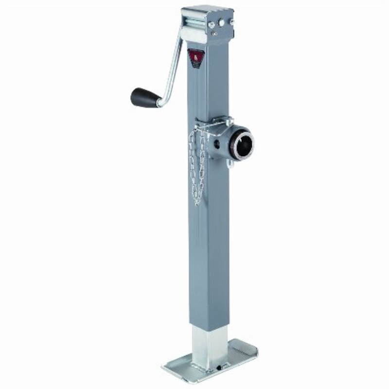 Bulldog 1SWL 195 DTSFQ Square Jack (5000-Pound Support Capacity, 15-Inch Travel, Round Mount, O.T. Gray, I.T. Zinc)
