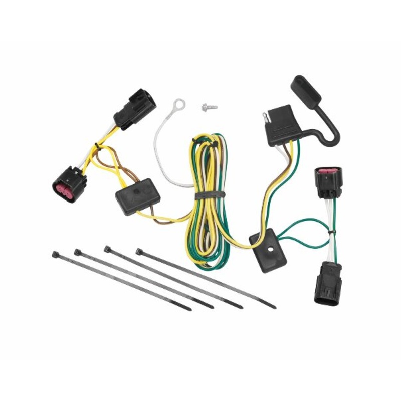 TEKONSHA 118450 T-One T-Connector Harness, 4-Way Flat, Compatable with 2008-2012 Buick Enclave, 2008-2012 Chevrolet Malibu, 2009-2012 Chevrolet Traverse Black