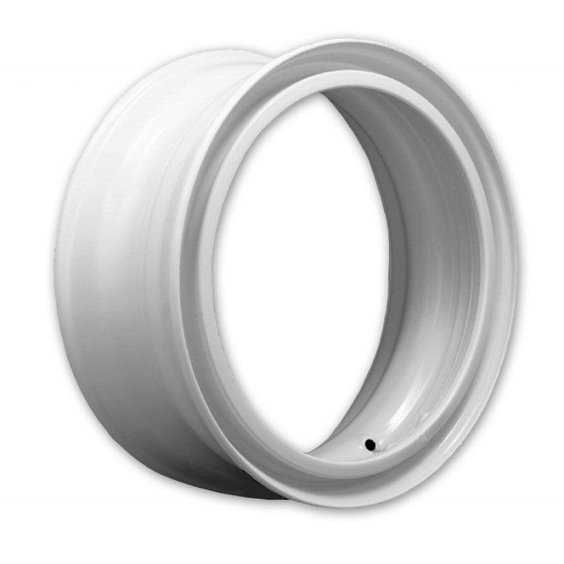 17.5×6.75 Import Open Center (Dayton) White Steel