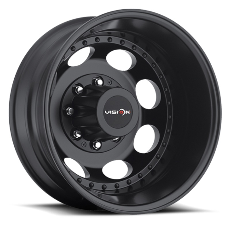19.5×6.75 Vision Matte Black Inner Rear 8×6.5 1994-2018 Ram 3500