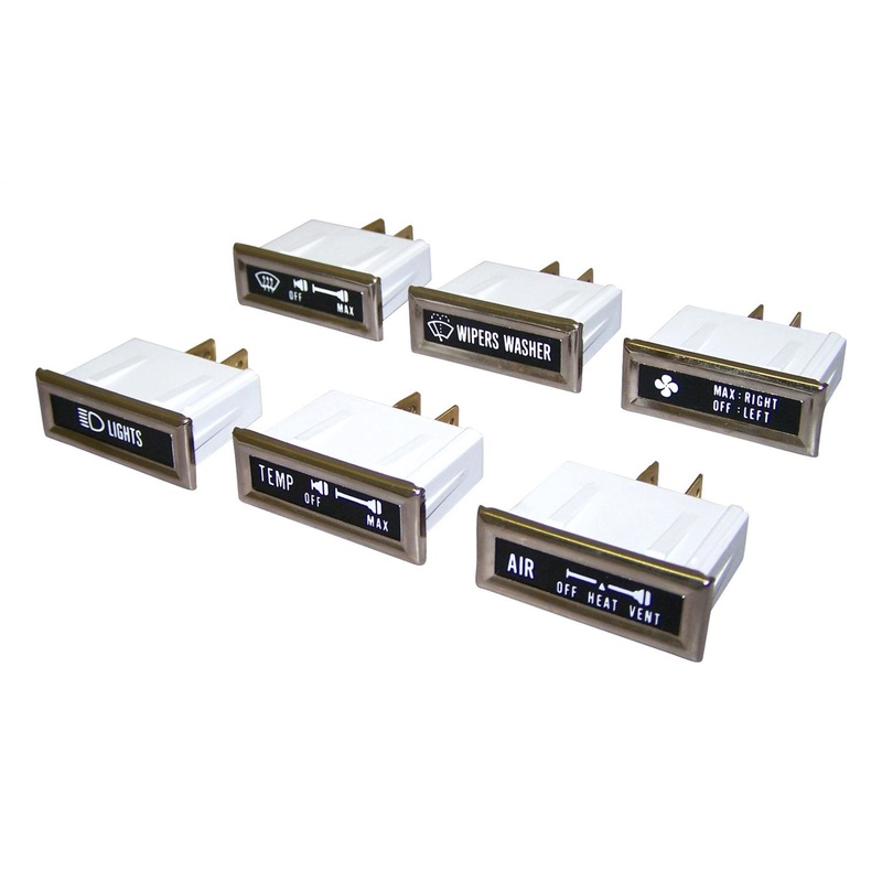 Crown Automotive 5752813K Dashboard Lamp Kit Fits 76-86 CJ5 CJ7 Scrambler