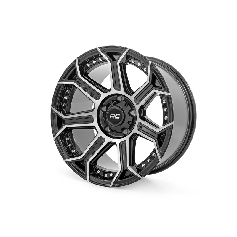 Rough Country 89 Series Wheel | One-Piece | Black Machined Gun Metal | 17×9 | 6×135 |  -12mm
