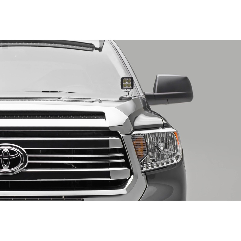 ZROADZ Z369641-KIT2 Black Mild Steel Hood Hinge LED Kit Fits 2014-2021 Toyota Tundra