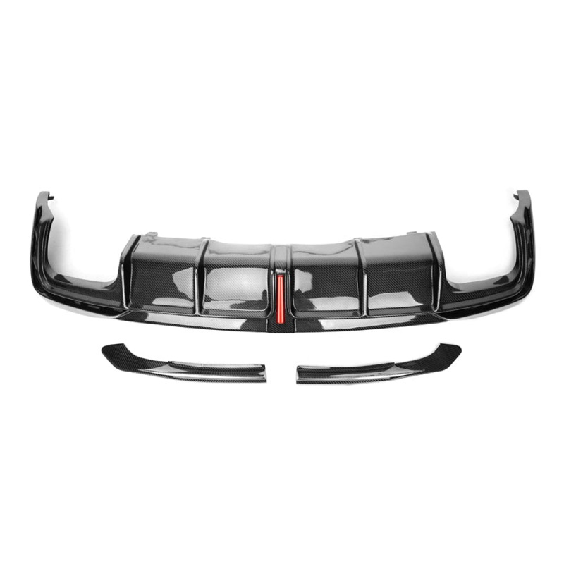 2020+ Audi S4 Carbon Fiber KB Style Rear Diffuser with LED Brake Light | B9.5 S4