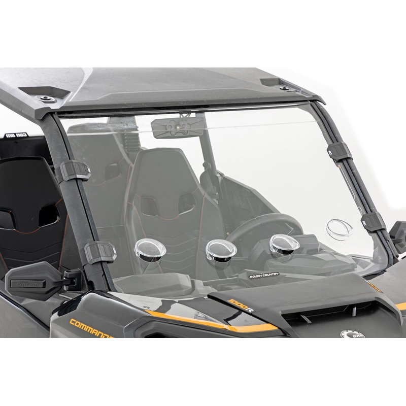 Vented Full Windshield | Scratch Resistant | Can-Am Commander 1000R/Max