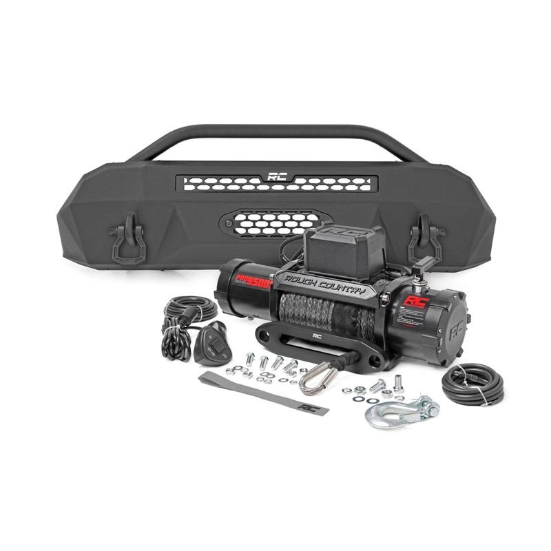 Front Bumper | Hybrid | 9500-Lb Pro Series Winch | Synthetic Rope | Toyota Tacoma (16-23)