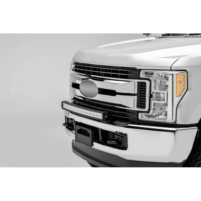 ZROADZ Z325472-KIT Black Mild Steel Front Bumper Top LED Kit Fits 2017-2019 Ford F-250 F-350 F-450 F-550