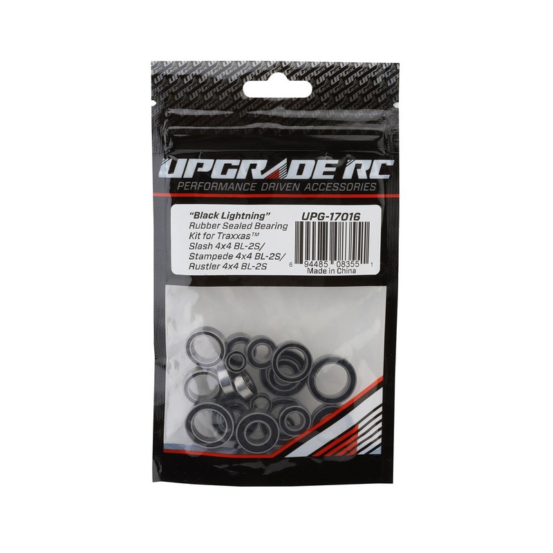 UpGrade RC “Black Lightning” Rubber Sealed Bearing Kit for Traxxas 4×4 BL-2S