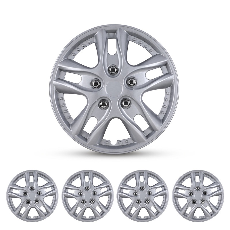 WINJET 12 inch Hubcaps Wheel Covers 5001 – Sliver