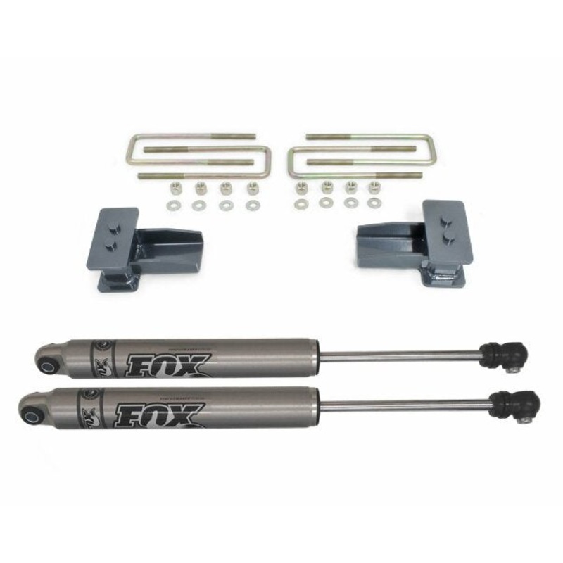 2″ BLOCKS, U-BOLTS REAR FOX SHOCKS