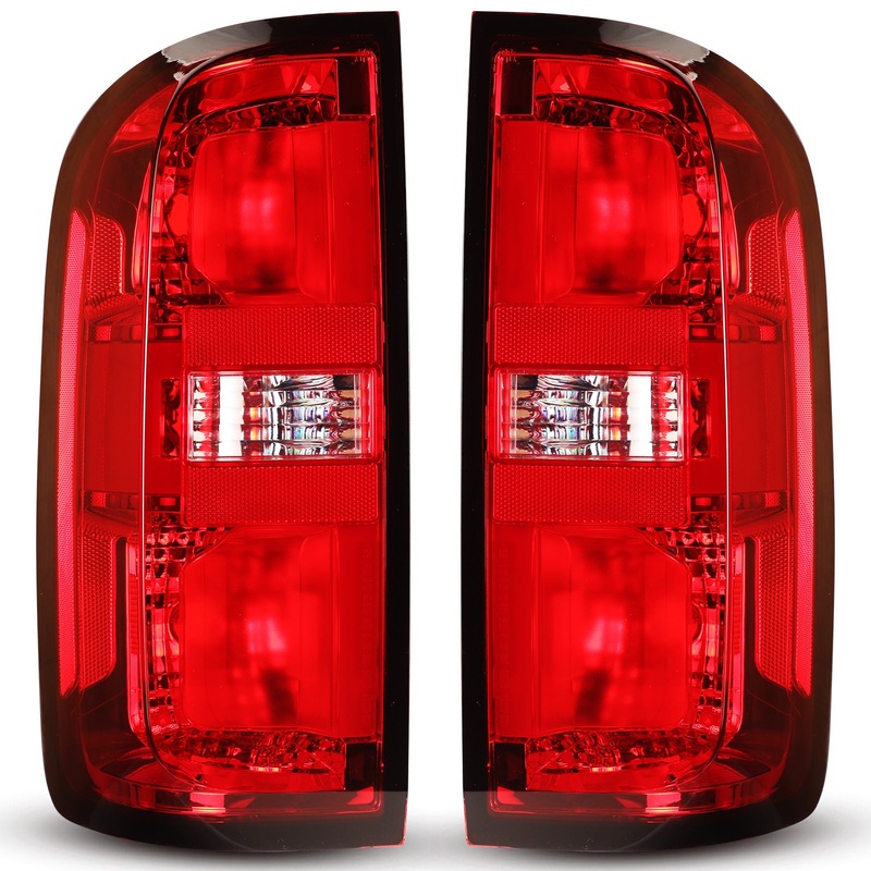 For 2015-2022 Chevy Colorado OE Style Tail Lights – Chrome/Red