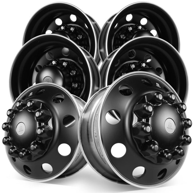 24.5 Alcoa Dura-Black Aluminum 10x285mm Tandem Axle Kit