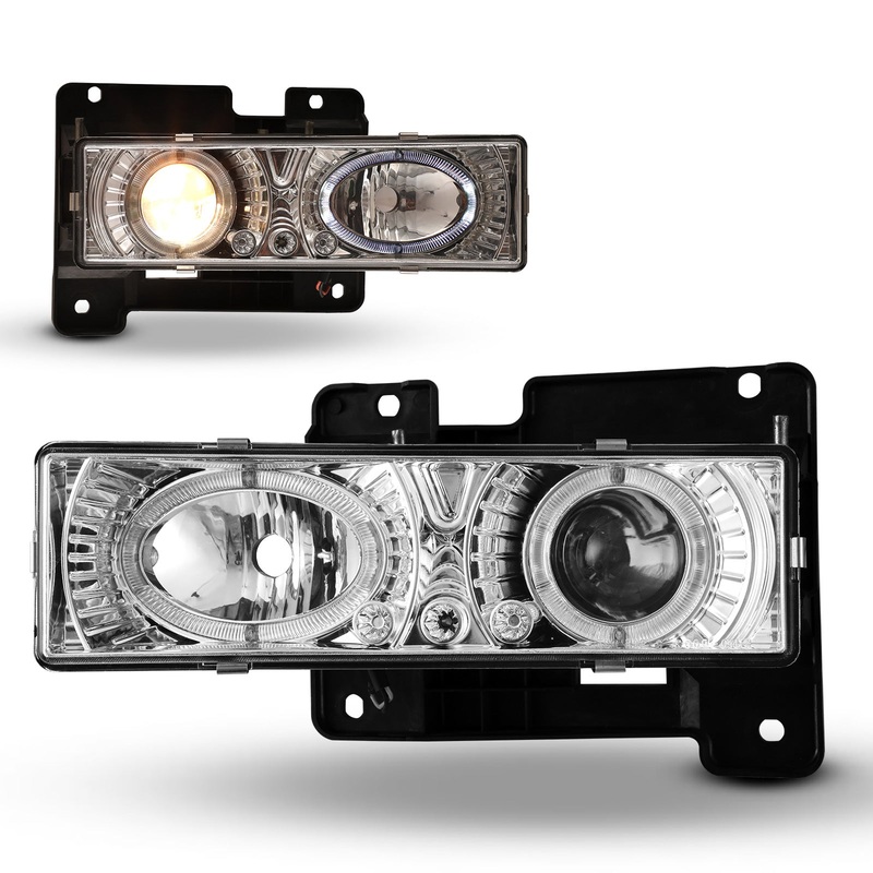 For Chevy and GMC Head Light – Chrome/Clear