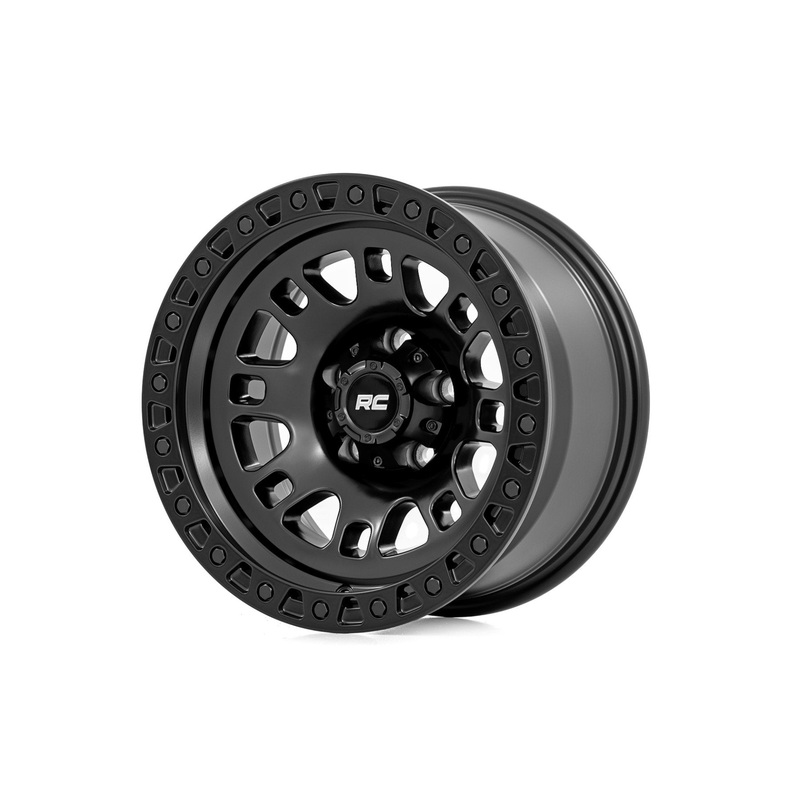 Rough Country 82 Series Wheel | One-Piece | Semi Gloss Black | 18×9 | 6×5.5 | +18mm