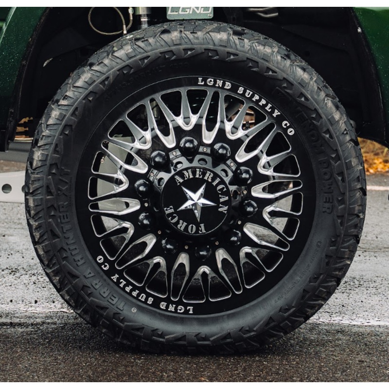 2022 Dodge Ram Limited Longhorn 3500 – American Force Plague Dually Wheels Pre-Mounted on Venom Power Terra Hunter X/T Tires
