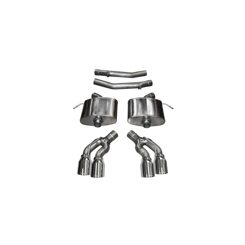 Corsa Performance – Xtreme, Sport / 2.75 in Axle-Back 4.0 in Twin Tips | 2016-2019 CTS-V 6.2L