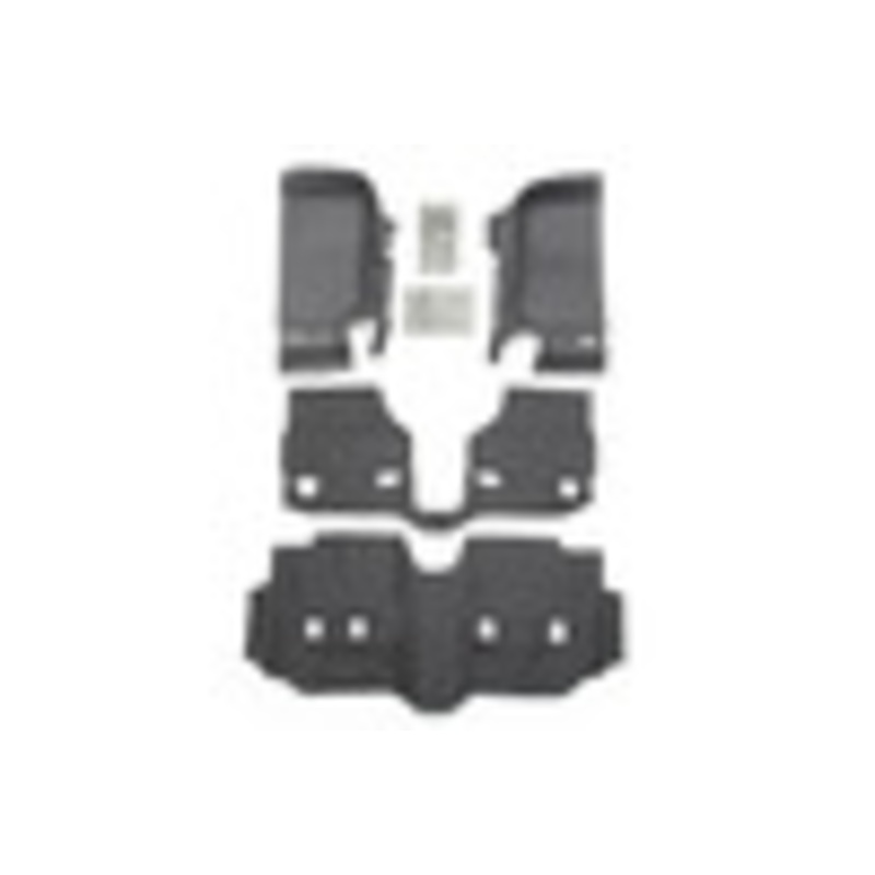JEEP BEDTRED 07-18 JEEP JK UNLTD 4DR FRONT 4PC FLOOR KIT (INC HEAT SHIELDS) BTJK07F4