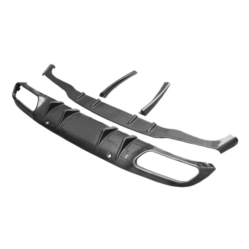 2019-2023 Mercedes-Benz C63 AMG C63 Style 4 Piece Carbon Fiber Rear Diffuser | W205