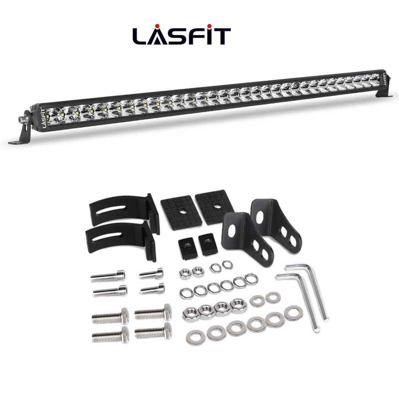 32 Inch Off-Road LED Light Bars Bumper Grille Combo Flood Spot Single Row – LASFIT