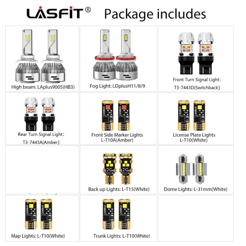 Fit for 2014-2016 Toyota Corolla LED Bulbs Exterior Interior Lights Plug n Play