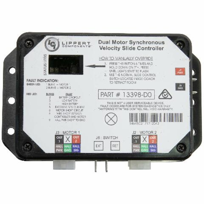 Lippert Replacement V-Sync II Controller Compatible with Various In-Wall Slide-Outs, Version 13398-DO Assembly Compatible with 3398-C2 Controllers, Exact-Match Component – 211852