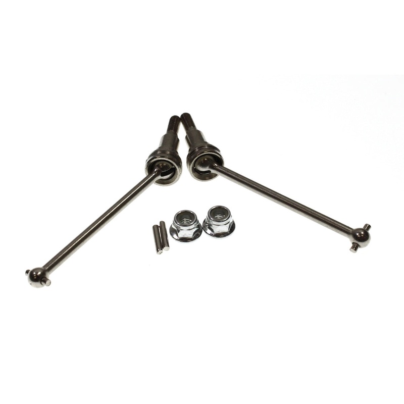 Racers Edge Metal Front CVD Shafts & Pins & M4 Lock Nut for Slyder