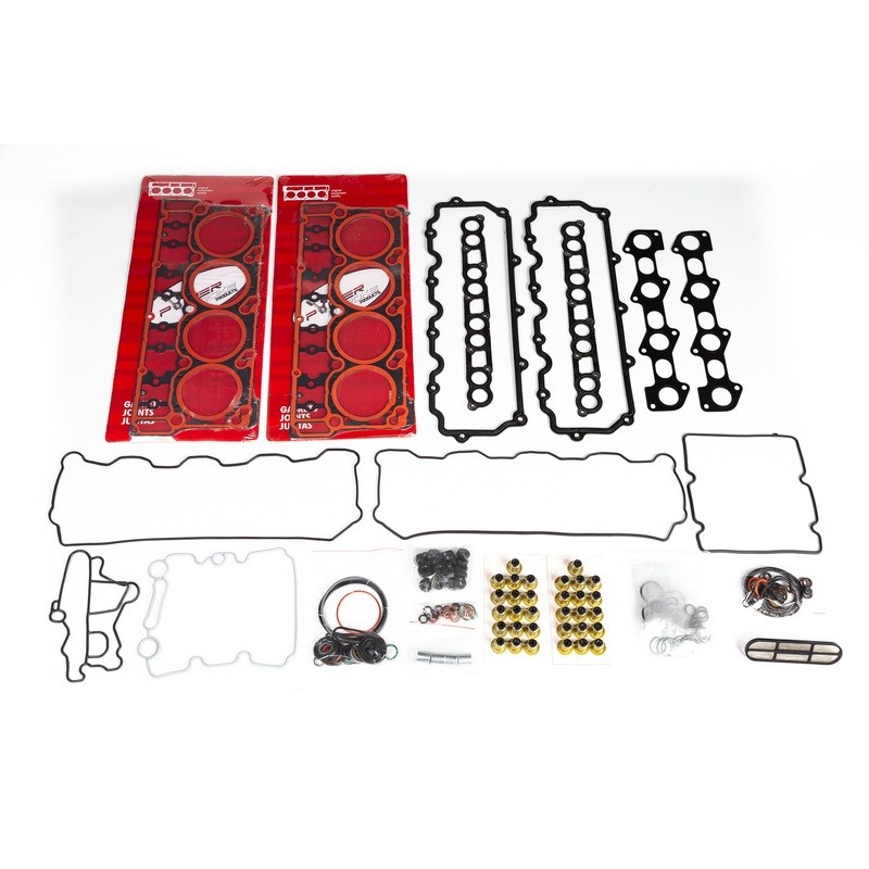 “Solid Seal” kit – Upper gasket kit w/ .020 over head gasket and a set of 220ksi head studs  (18mm 6.0 Powerstroke)