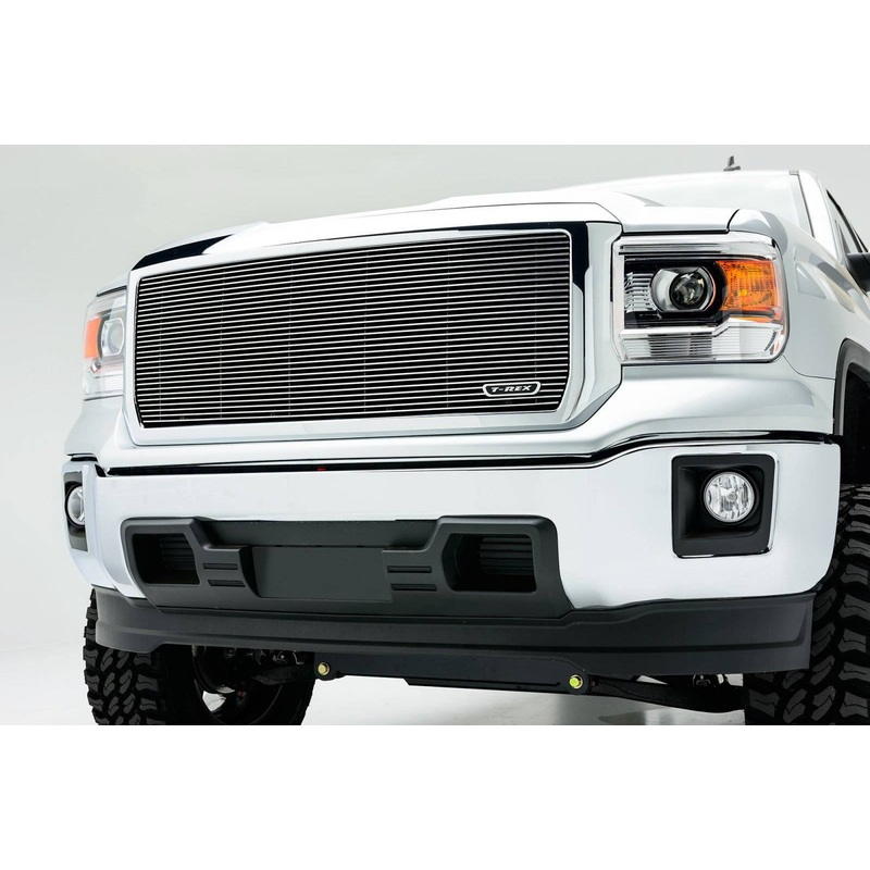 T-REX Grilles 20208 Polished Aluminum Horizontal Grille Fits 2014-2015 GMC Sierra 1500