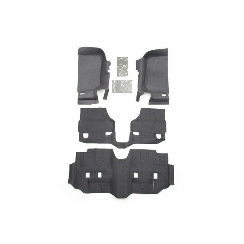 Bedrug BTJK07F4 Set of Grey BedTred Liners fits 2007 2018 Wrangler JK 4 Door – Fully Waterproof & Mold Resistant – Custom Molded – Non Skid Texture