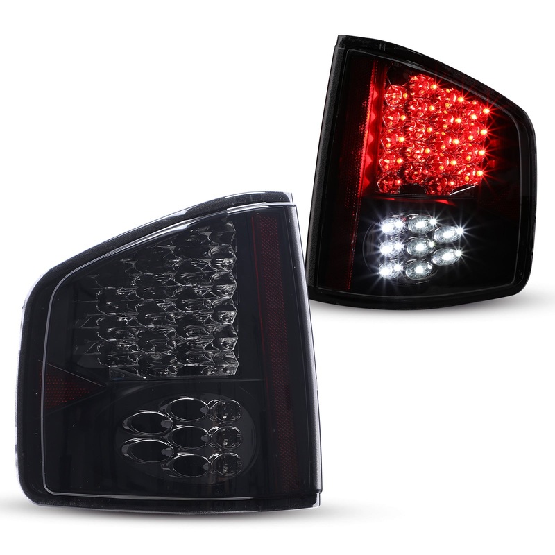 For 1994-2004 Chevrolet S10/ GMC Snoma/ 1996-2000 Isuzu Hombre LED Tail Light – Black/Smoke