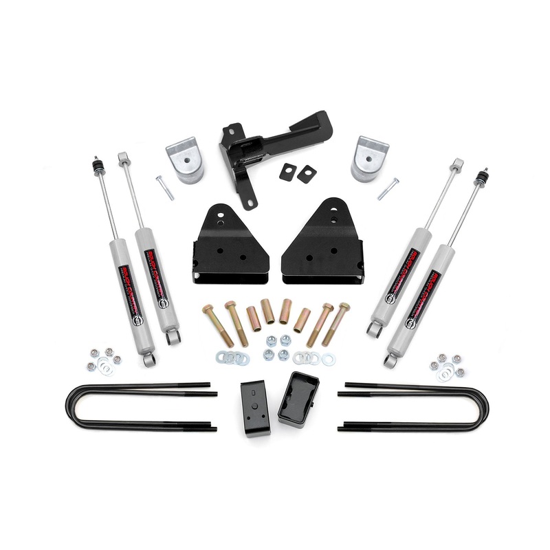 Rough Country 3 Inch Lift Kit FR Spacer Fits Ford F-350 4WD 2005-2007